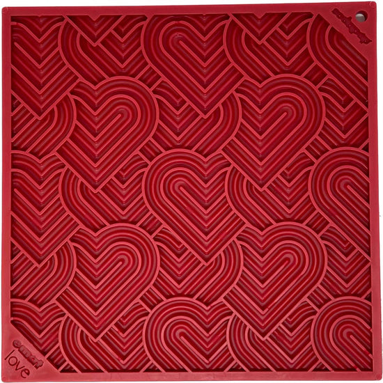 Heart Design "LOVE" EMat Enrichment Lick Mat
