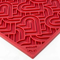 Heart Design "LOVE" EMat Enrichment Lick Mat