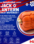 MKB Jack O' Lantern Rubber Chew Toy & Treat Dispenser