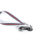 Racing Stripe Leash with Stainless Steel Snaphook and D-Ring