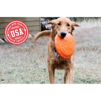 SP Bottle Top Flyer Durable Rubber Retrieving Frisbee - Orange Squeeze