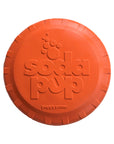 SP Bottle Top Flyer Durable Rubber Retrieving Frisbee - Orange Squeeze