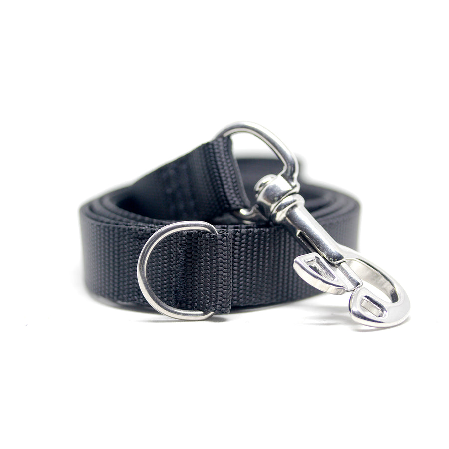 Leash with Stainless Steel Divers Snaphook and D-Ring - Alpinhound Pet Co.