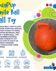 SP Smile Ball Ultra Durable Synthetic Rubber Chew Toy & Floating Retrieving Toy