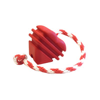 MKB Heart on a String Ultra-Durable Durable Rubber Chew Toy, Reward Toy, Tug Toy, and Retrieving Toy