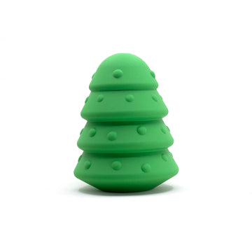 Christmas Tree Durable Rubber Chew Toy & Treat Dispenser